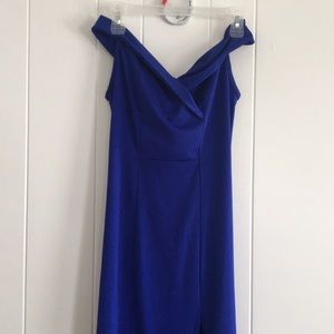 Royal blue dress
